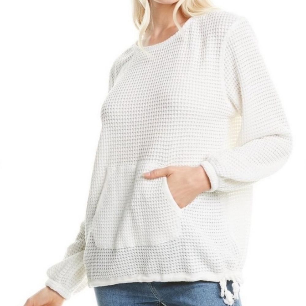 SPERRY ▪︎ WOMEN'S LIGHTWEIGHT WHITE KNIT TOP ▪︎ SIZE M